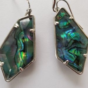 Kendra Scott Abalone and Silver earrings
